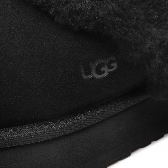 Femme Chaussons UGG - W Disquette 1122550 Blk Noir 8 Femme Chaussons UGG - W Disquette 1122550 Blk Noir – Image 6