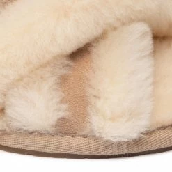Femme Chaussons UGG - W Scuffita 1123572 San Beige -Promos Ugg Magasin 06 0000300316023 ph