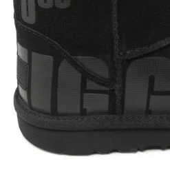 Enfant Chaussures UGG - Kids' Classic Mini Scatter Graphic 1134952K Blk Noir -Promos Ugg Magasin 06 0000301218791 rz