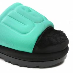 Femme Mules / Sandales De Bain Ugg - W Maxi Graphic Slide 1131992 Egbc Vert -Promos Ugg Magasin 06 0000301231936 rz