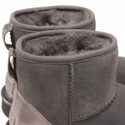 Femme Chaussures UGG - W Classic Mini Shine 1120872 Chrc Gris -Promos Ugg Magasin 07 0000208969970 rz