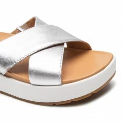 Femme Mules / Sandales De Bain UGG - W Emily 1119745 Slvm Argent -Promos Ugg Magasin 07 0000300314661 rz